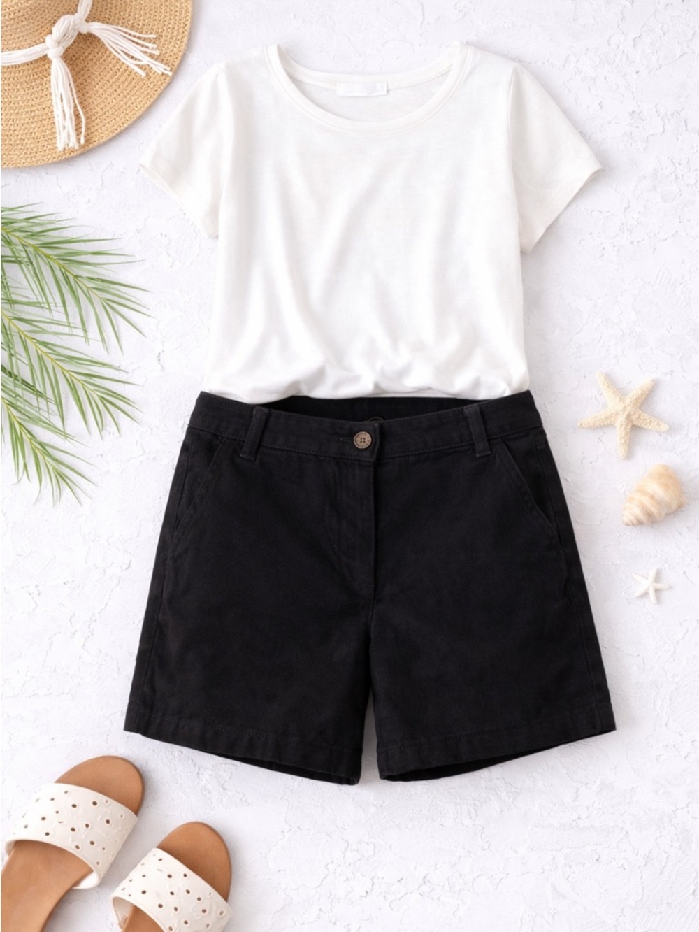 Talbots Classic Chino Short Black size 12